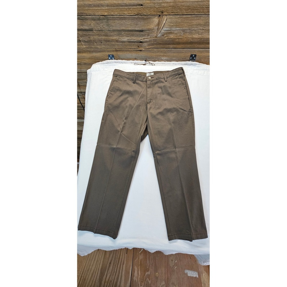 Lee Custom Fit Straight Fit Mens Brown Chino Pants 36x29 COY-H347-004